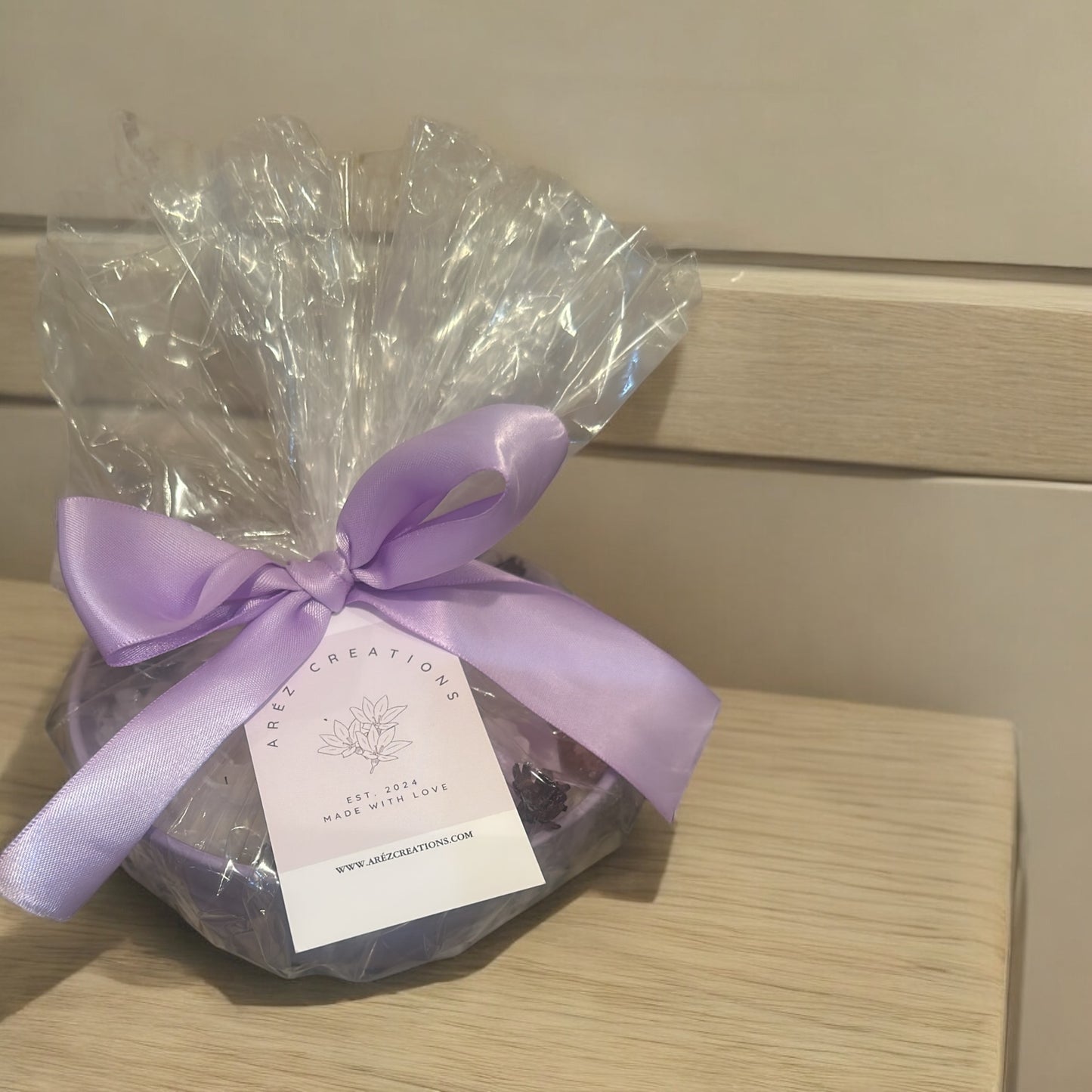 Floral Candle box-(Can be combination of Candle and Soap)